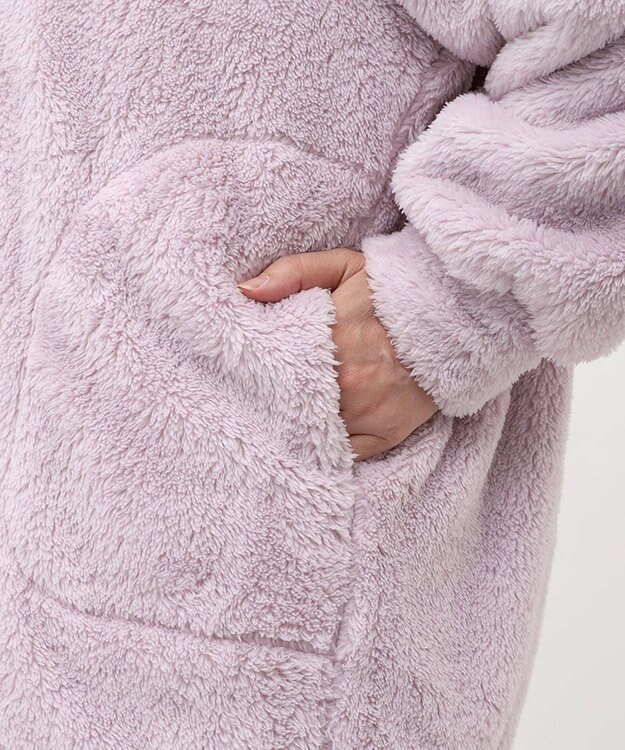 tsumori chisato SLEEP ツモリチサト ローブ 長袖 ルームウェア あったか レディース URW458 /ワコール パープル