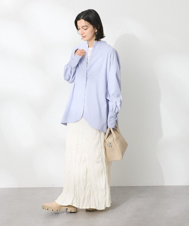 CRAFT STANDARD BOUTIQUE ワッシャープリーツスカート Off White