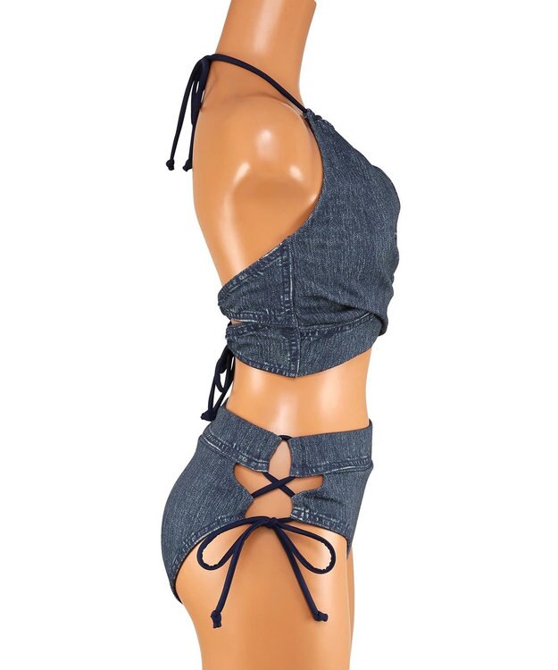 San-ai Resort（三愛水着楽園） ハイネックノンワイヤービキニ　9M　【San-ai Resort（サンアイリゾート）】 ネイビー