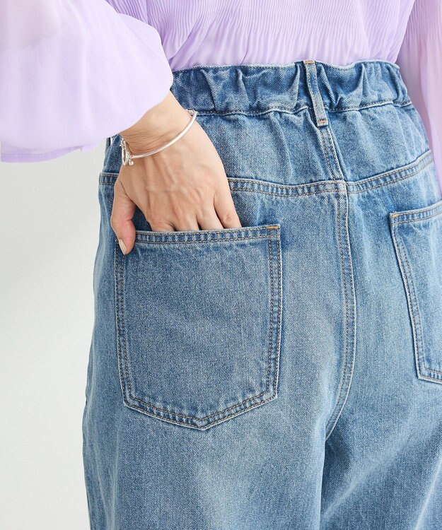 Green Parks タックワイドデニムパンツ Medium Indigo