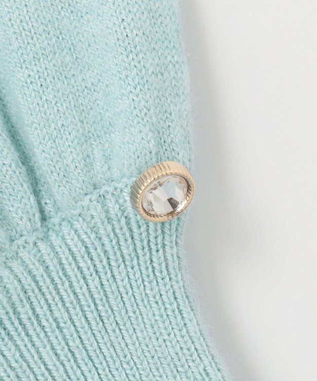 ANY SIS 【洗える】カシミヤブレンドパフ袖 ニット ミント