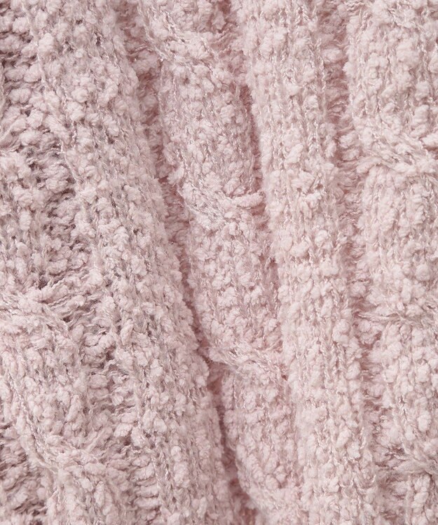 earth music&ecology ポコポコケーブルカーディガン Pink