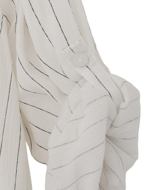 Green Parks Ｉ　ターンバック長袖レーヨンチュニック Stripe