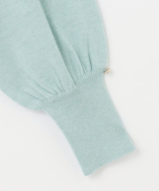 ANY SIS 【洗える】カシミヤブレンドパフ袖 ニット ミント