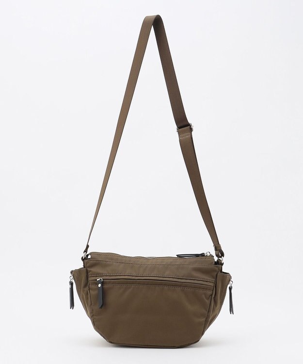 LA BAGAGERIE 【MONICA】サイドジップミニショルダーバッグ カーキ