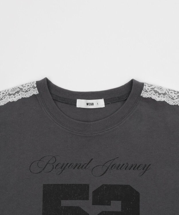 WEGO レースショルダーショートT スミクロ