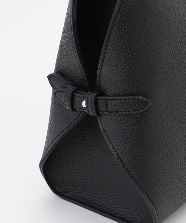 ICB 【先行予約・A4サイズ収納可】ラウンドボストントート ブラック