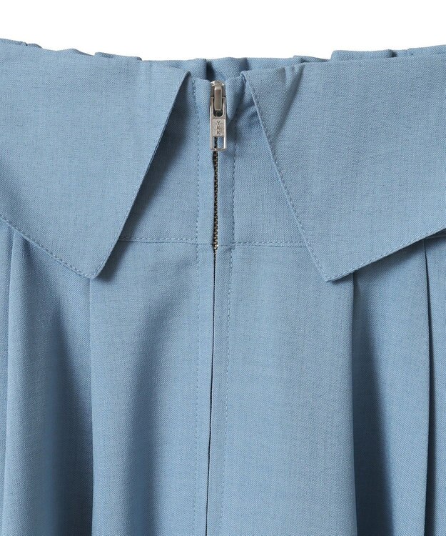 earth music&ecology フォールドオーバーウエストスカート Light Blue