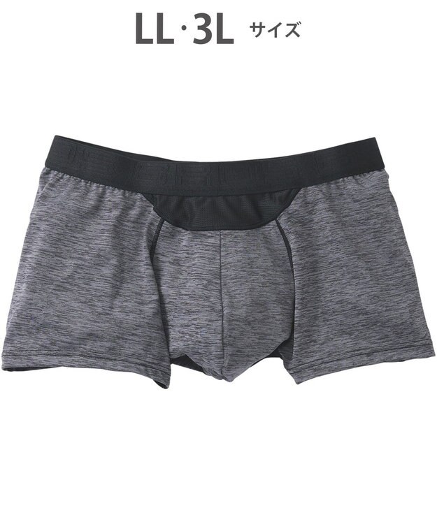 WACOAL MEN ボクサーパンツ　風が通ってムレ軽減。　ダブルエアスルータイプ　吸汗速乾　ショート丈　前閉じ　/ブロス　GT3360 ブラック