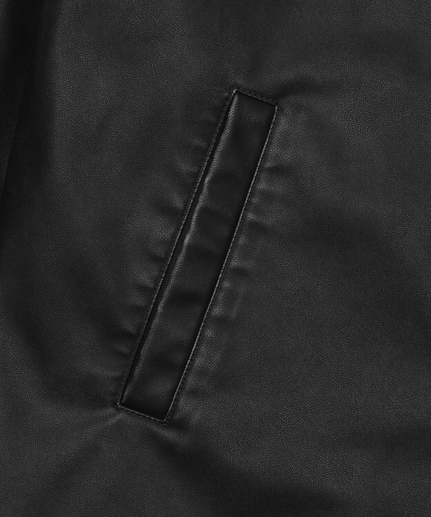 WEGO 【ユニセックス着用ITEM】MA55IVE　PUショートグラフィックブルゾン ブラック