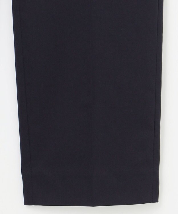 23区 【洗える/セットアップ対応】グロッシーコットンシャンブレー テーパード パンツ ネイビー系