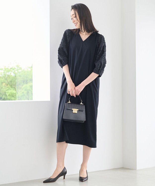 自由区 YONEZAWAレーシージャガード  ワンピース ネイビー系