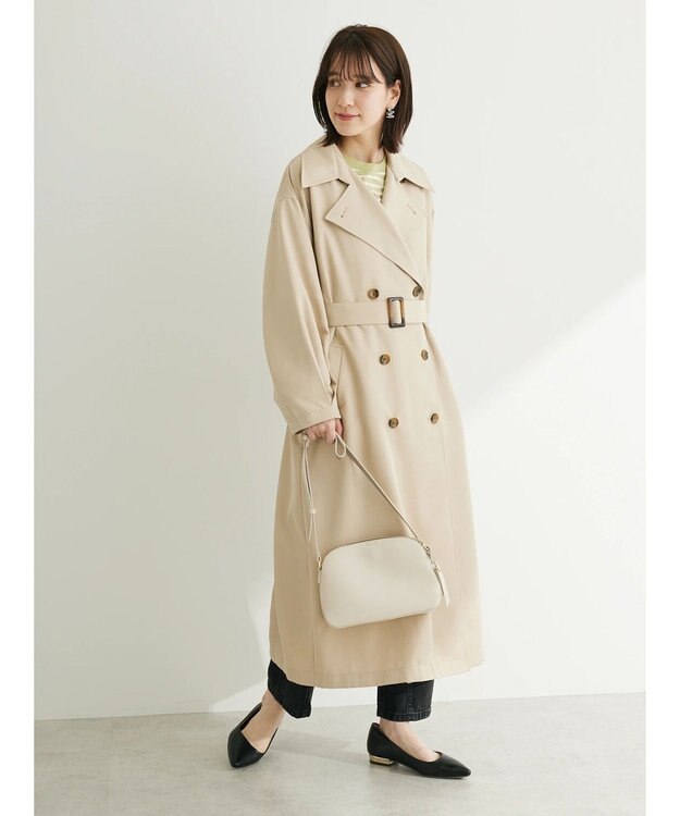 Green Parks ・ＥＬＥＮＣＡＲＥ　ＤＵＥ　コクーンスリーブトレンチコート Beige