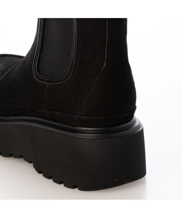 MODE ET JACOMO <MODE ET JACOMO>厚底サイドゴアブーツ ブラックヌバック