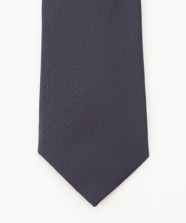 KASHIYAMA KASHIYAMAオリジナル【JAPAN MADE】ジオメトリックネクタイ レッド