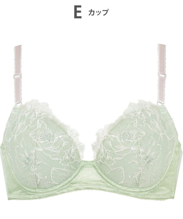 Wing ブラジャー バストとカップのすきまにフィット 自然にボリュームメイク ソフトなつけごこち 【スキマフィットブラ】 Aカップあり 小さいサイズ ブラ KB2364 ウイング／ワコール オリーブ