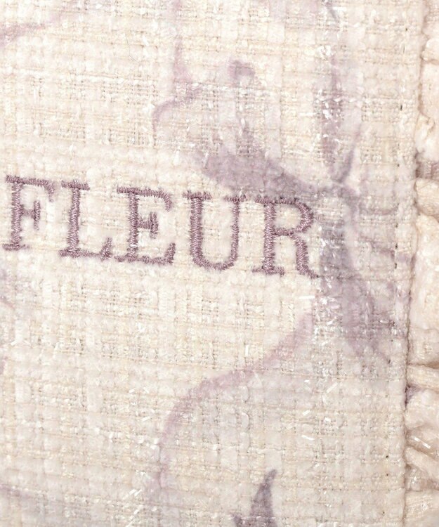 Maison de FLEUR ツイードリボンプリント2WayバッグS Pink