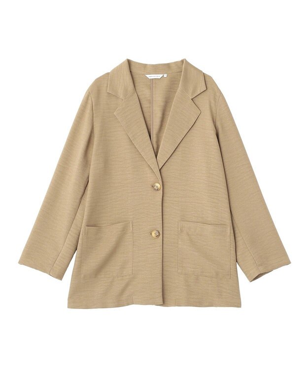 AMERICAN HOLIC リネンライクオーバーサイズジャケット Brown