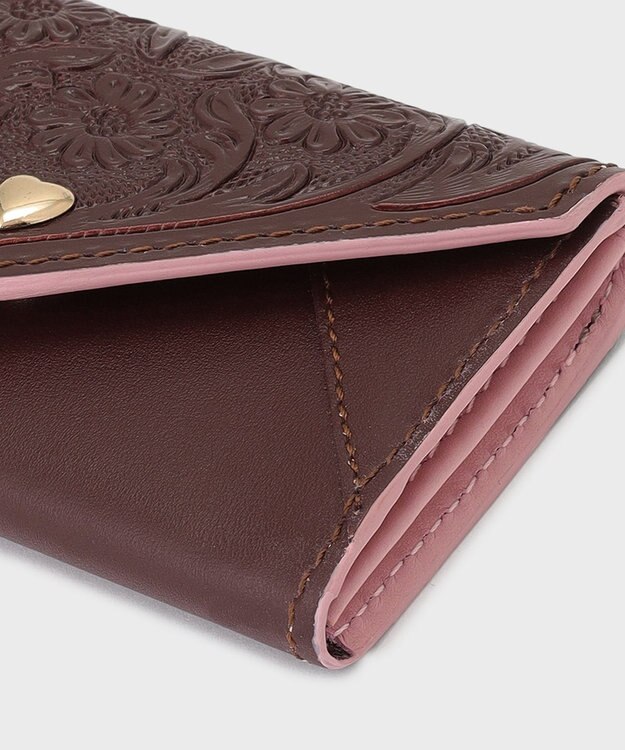 GRACE CONTINENTAL 【Valentine】LetterCardCase ブラウン