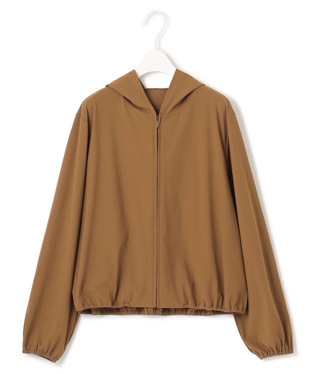 ICB 【接触冷感・UVカット・速乾・洗える】マットスキューバ パーカー キャメル系