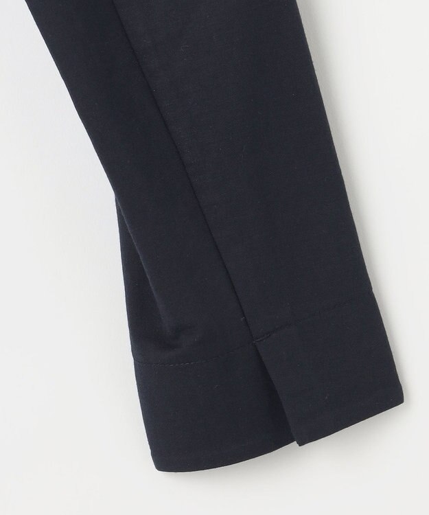 ANY SIS 【洗える】ノーカラーライト ジャケット ネイビー