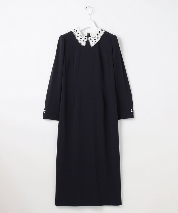 ANY SIS 【2WAY】セレモニーダブルクロス ワンピース ネイビー