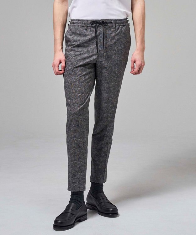 JOSEPH HOMME 新色【セットアップ対応】クールドッツストレッチ　ドロスト付テーパードパンツ / PEGG CONVERTIBLE ＜新色＞グレー系