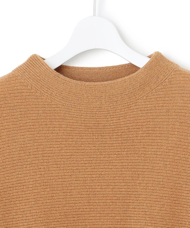 23区 【洗える】ウールカシミヤラメ ドルマンスリーブ ニット キャメル系