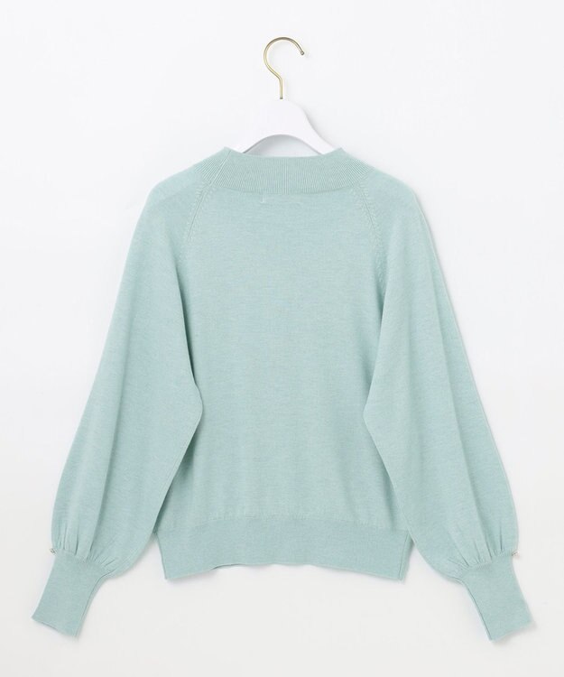 ANY SIS 【洗える】カシミヤブレンドパフ袖 ニット ミント