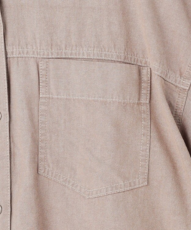 ANY L ライトオンスデニムシャツ ベージュ