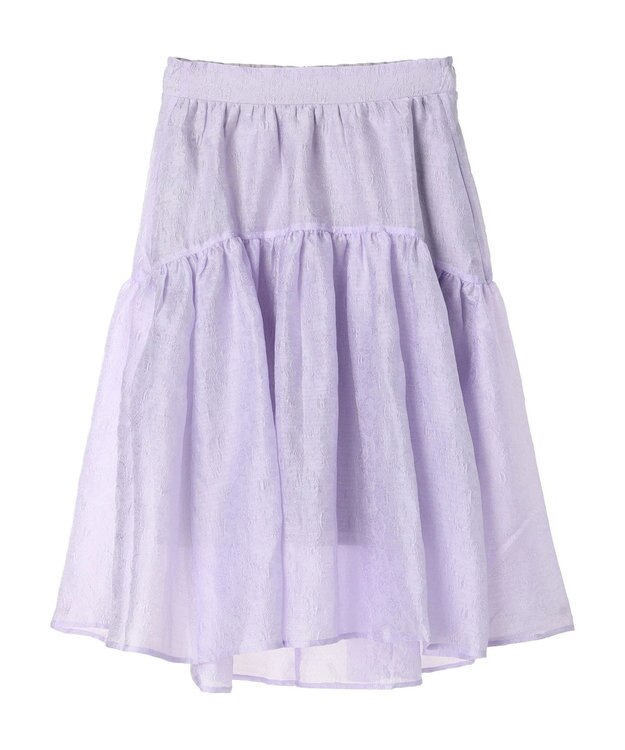 Green Parks ジャガードボリュームスカート Purple