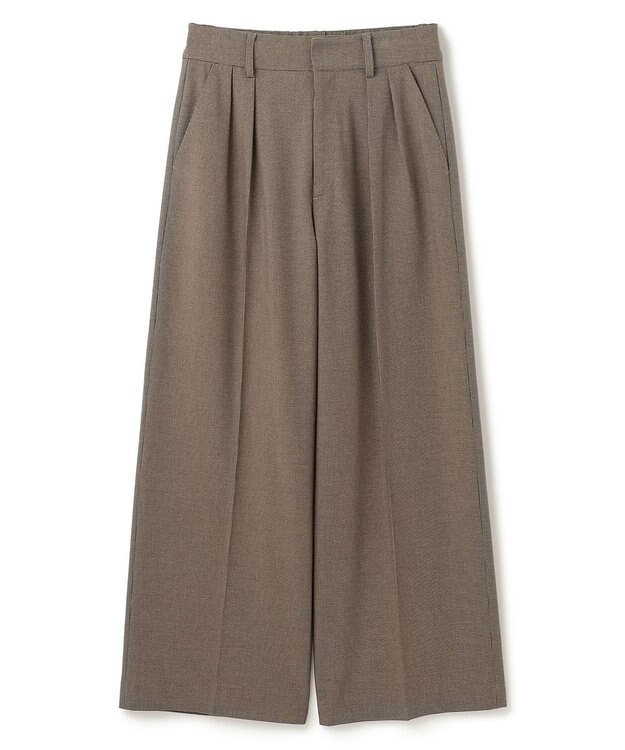 UNFILO タックワイドパンツ ハウンドトゥース