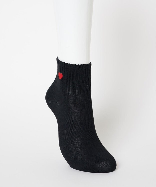 WEGO モチーフ刺繍アンクルソックス 柄1