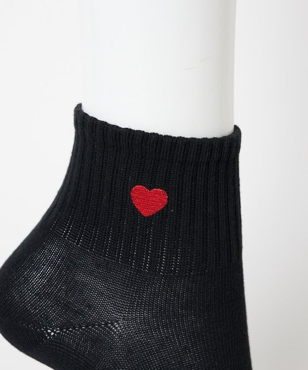 WEGO モチーフ刺繍アンクルソックス 柄1