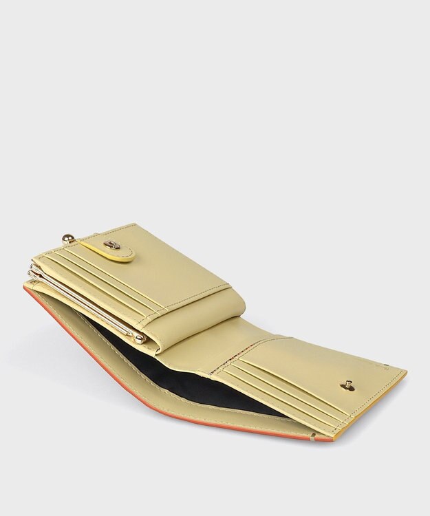Paul Smith カラードエッジ がま口 2つ折り財布 ブラック