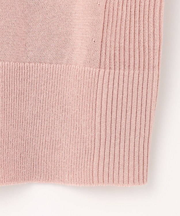 J.PRESS LADIES S 【洗える・抗菌防臭】COTTON ACETATE DRY クルーネック カーディガン ピンク系