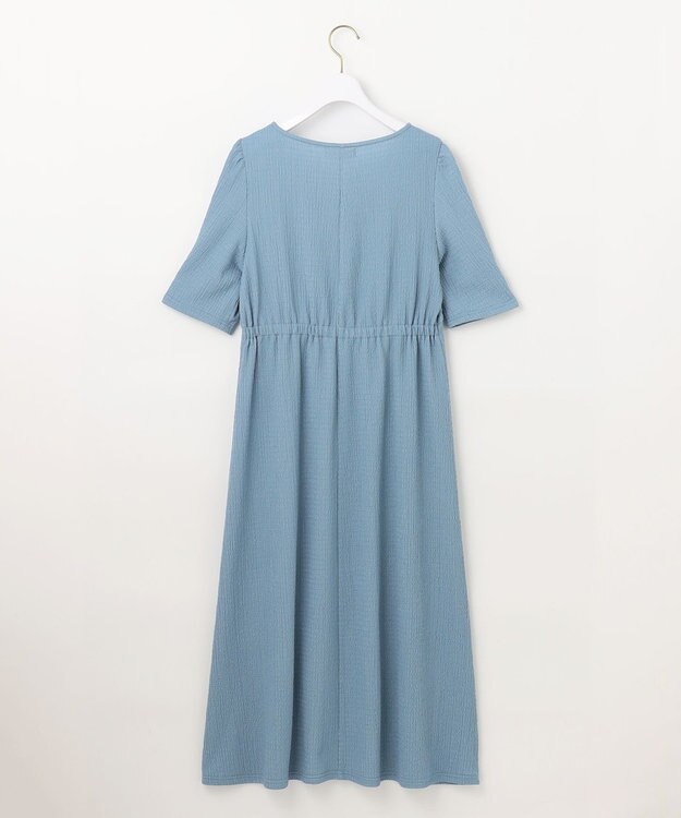 ANY SIS 【WEB限定】カットジャカード ワンピース ブルー