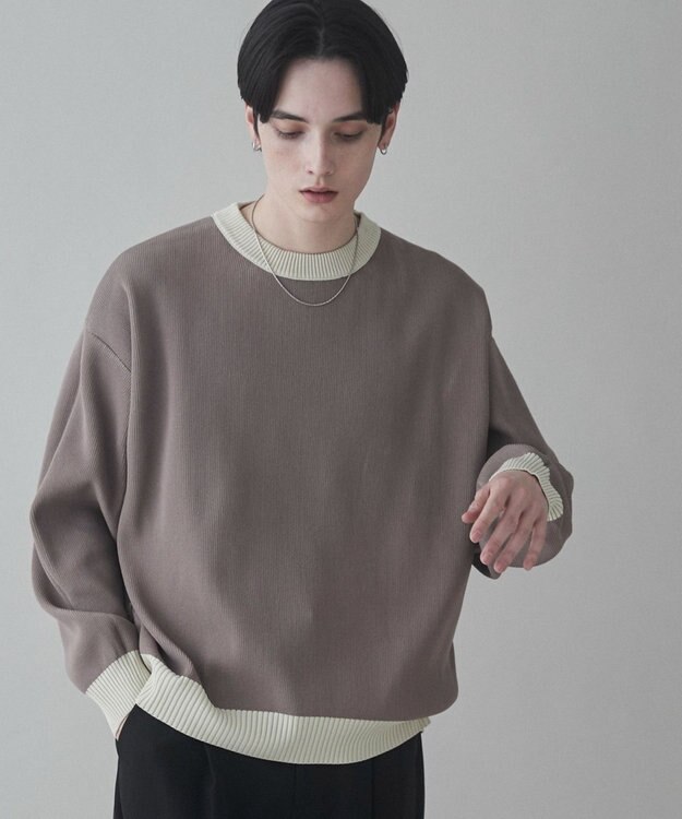 WEGO クリアライトリバーシブルプルオーバー ホワイト