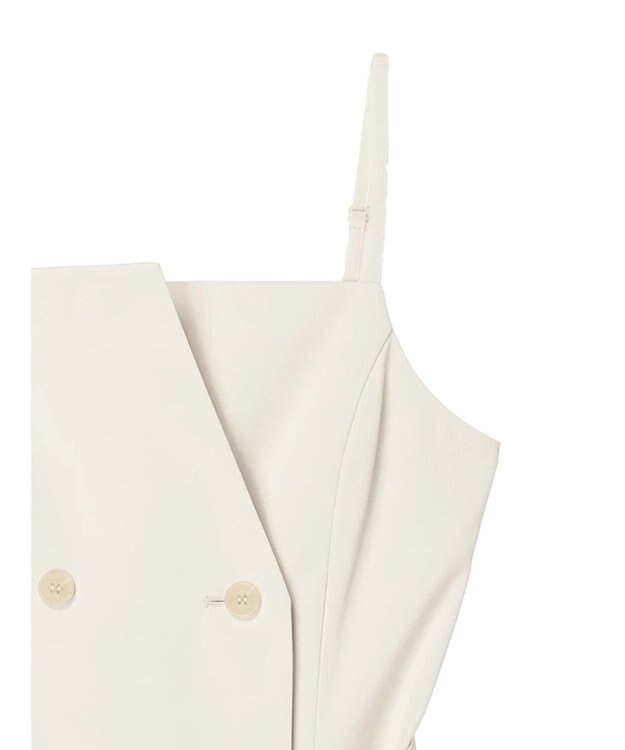 earth music&ecology トレンチ風キャミミニワンピース Ivory