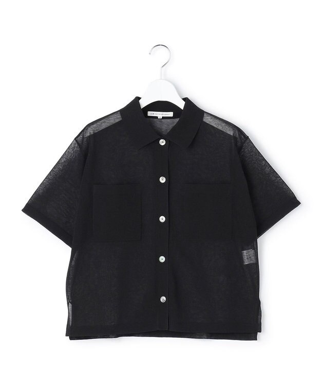 23区 【先行予約】シアー ポロニット ブラック系