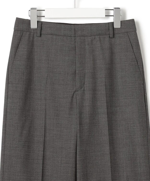 23区 L 【セットアップ着用】ファインネスウール ワイド パンツ グレー系