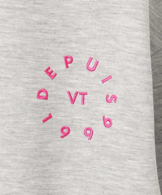 23区GOLF 【WOMEN】ハーフジップスウェット ライトグレー系