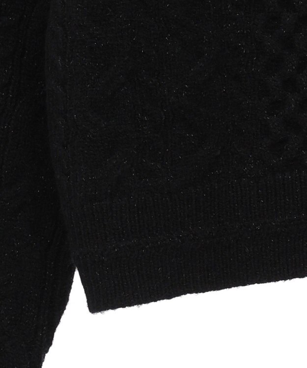 Green Parks ・ｓｗｉｎｇ　ｂｙ　ケーブルニットカーディガン Black