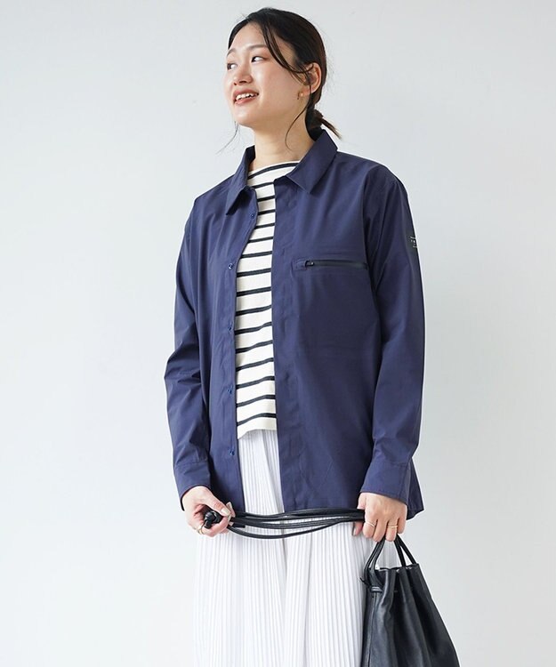 F/ACSION SHIGURE レインシャツジャケット NAVY