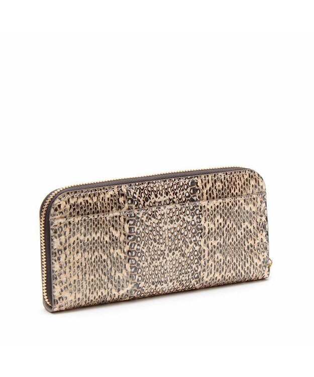 A.D.M.J. 【スネークレザー】ラウンドウォレット カリナータナチュラル