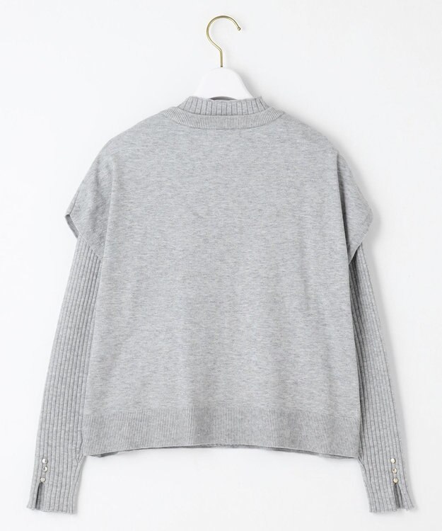 ANY SIS S 【洗える】ニットベストツイン セット ライトグレー