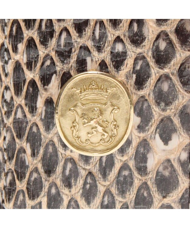 A.D.M.J. 【スネークレザー】ラウンドウォレット カリナータナチュラル