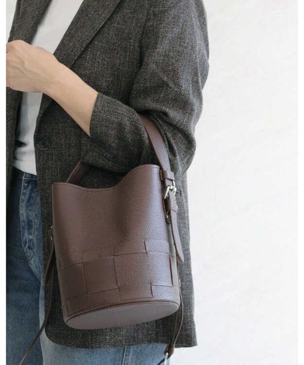 MORROW by thank HAZEL NL ハンドバッグ ディープブラウン