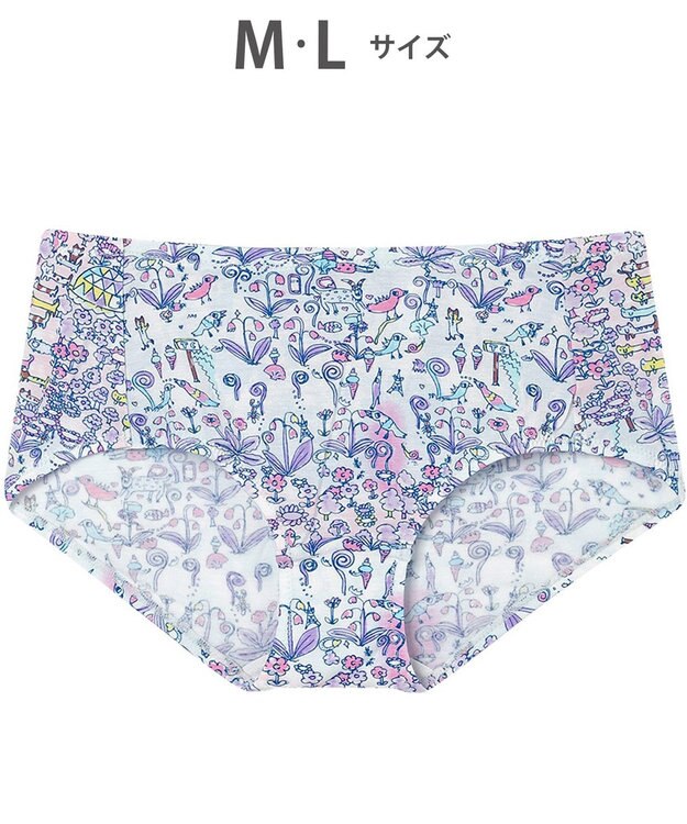 tsumori chisato SLEEP ツモリチサト ショーツ ベア天竺素材(身生地) はきこみ丈ふつう レディース UPX411 /ワコール サックス