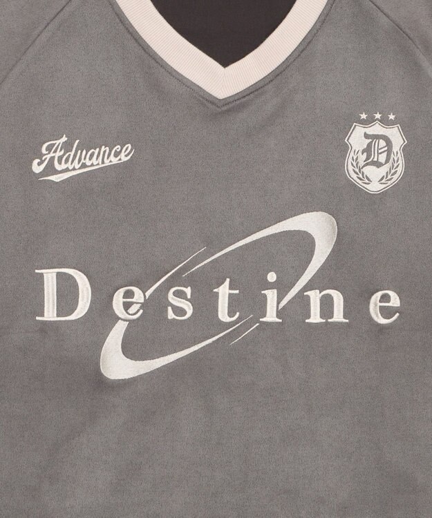 WEGO 【ユニセックス着用ITEM/MLサイズ展開】フェイクスウェードゲームT（SS） ブラック中濃色